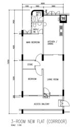 Blk 327 Hougang Avenue 5 (Hougang), HDB 3 Rooms #131878472